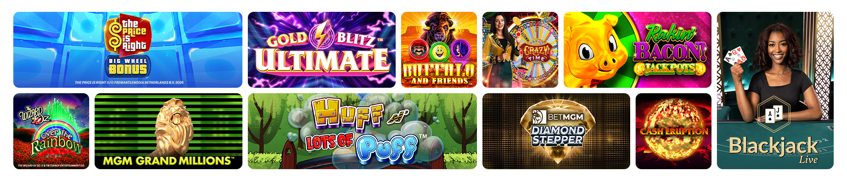 Casino games banner