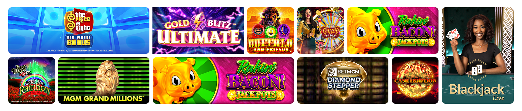 Casino games banner
