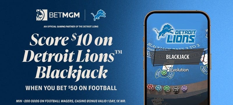 Detroit Lions™ Blackjack Bet & Get